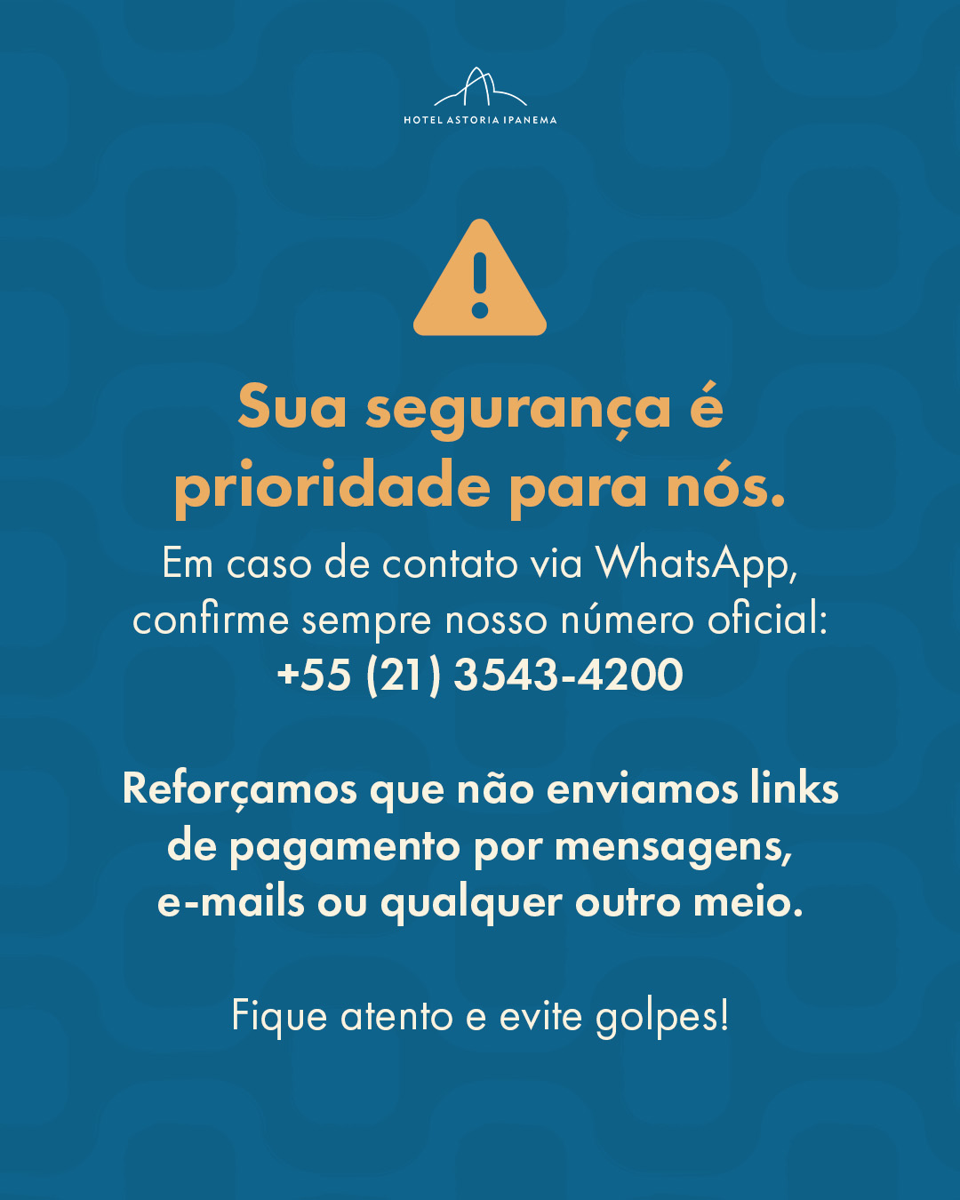 Post do Instagram do Astoria Ipanema
